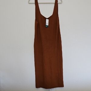 H&M Brown Midi Dress